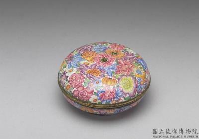 图片[2]-Painted enamel container with floral decoration, Qianlong reign (1736-1795), Qing dynasty-China Archive